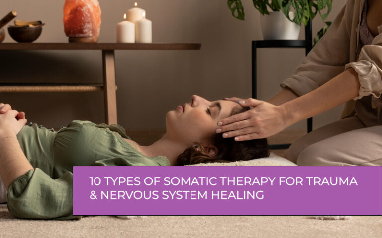 Different types of somatic therapy use movement, breathwork, and body awareness to support emotional healing