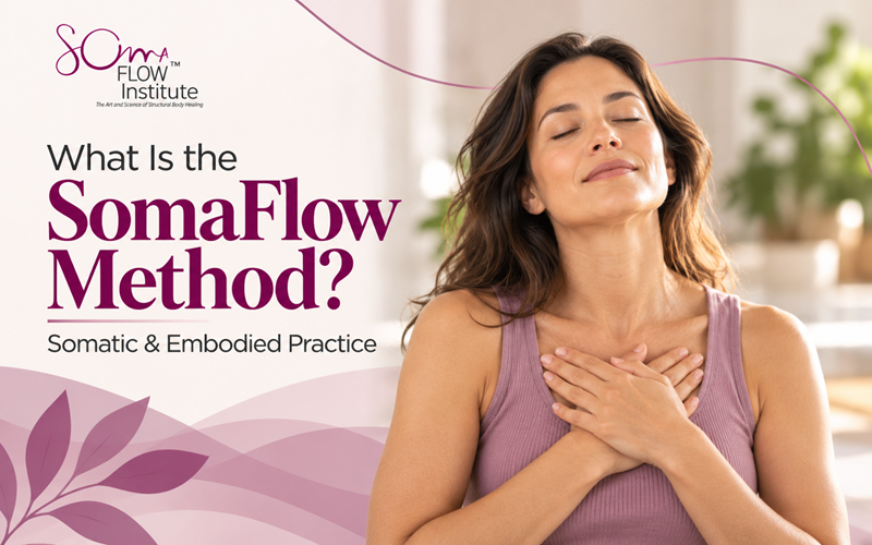 SomaFlow Method demonstrating somatic movement and embodied practice to develop body awareness.